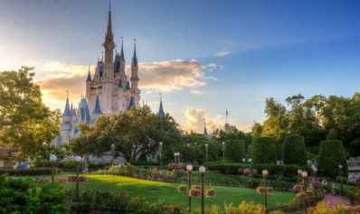 Jardim do parque Magic Kingdom em Orlando