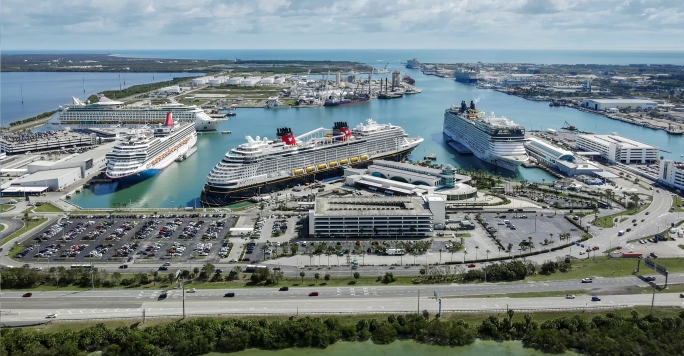 Porto Canaveral na Flórida