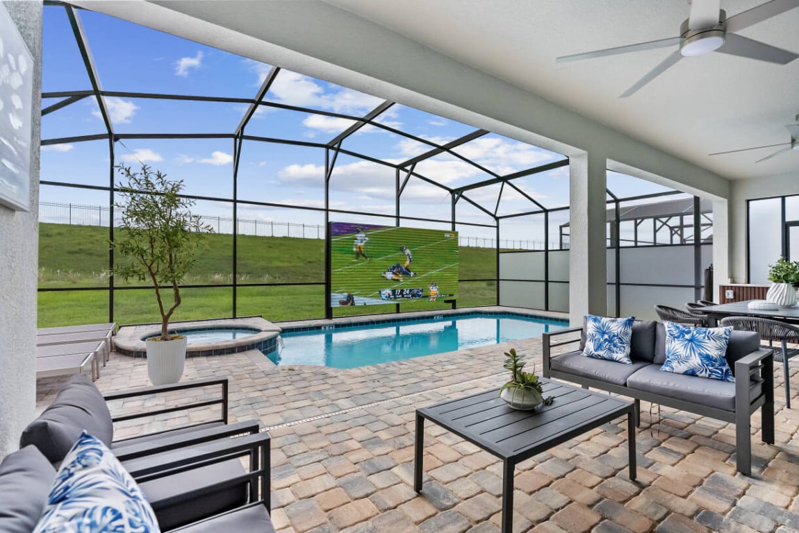 Parte externa de casa alugada em Orlando