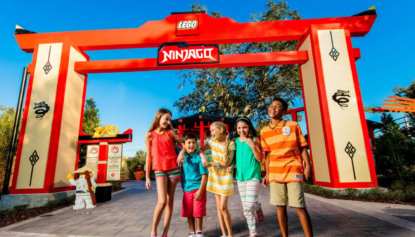 Atração Ninja Go no Legoland Florida