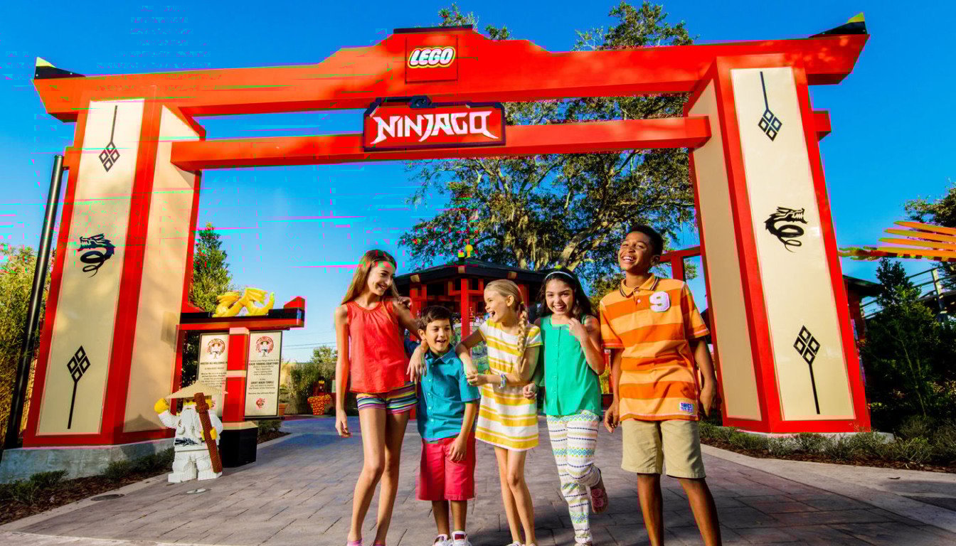 Atração Ninja Go no Legoland Florida Atração Ninja Go no Legoland Florida