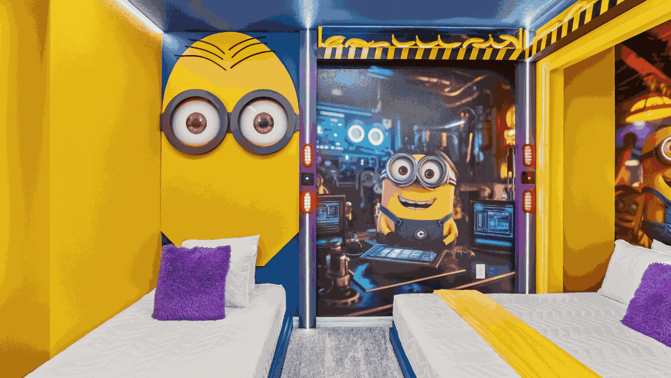 Quarto temático de Minions em casa de 5 quartos em Windsor Cay 
