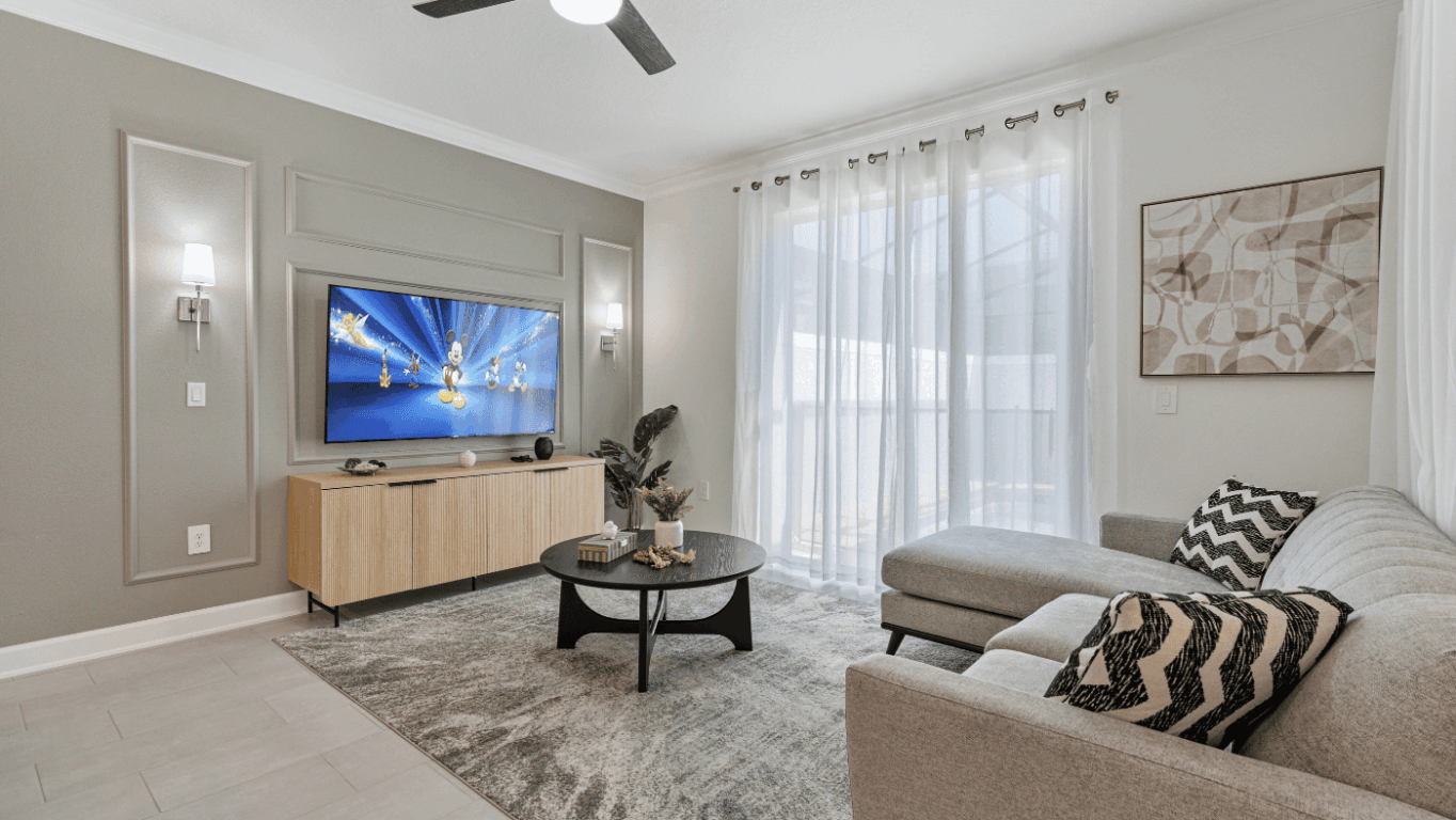 Sala em casa no condomínio Storey Lake em Orlando Sala em casa no condomínio Storey Lake em Orlando