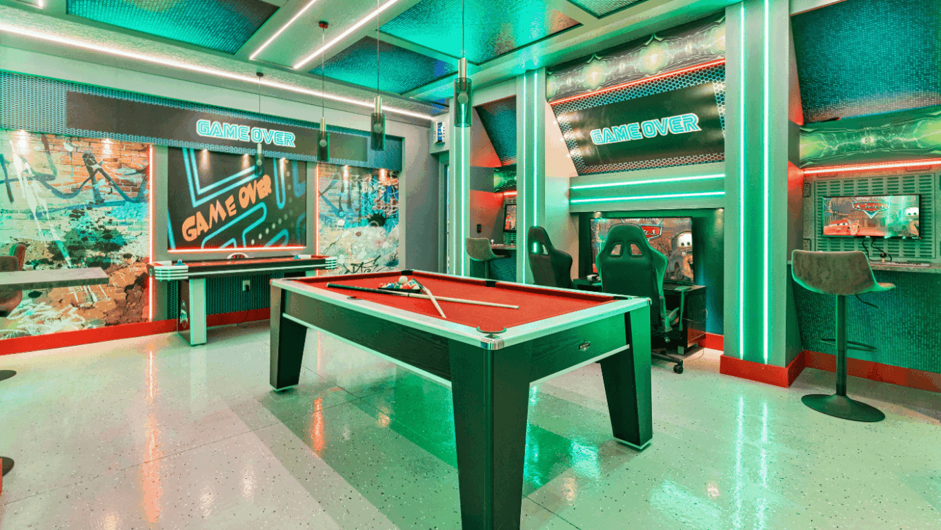 Sala de jogos em casa no condomínio Solterra Resort Sala de jogos em casa no condomínio Solterra Resort